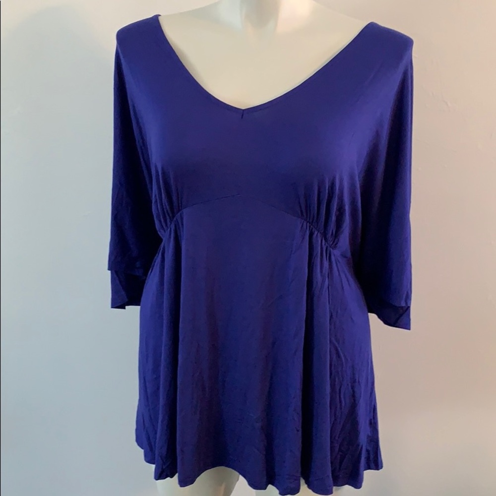 30/32  NWT  Royal Blue Blouse lightweight
